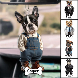 Personalized Photo Cute Dog Cat Acrylic Ornament Gift For Dog Lovers Cat Lovers