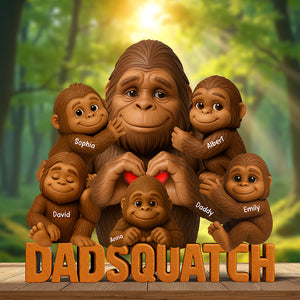 Dadsquatch" Custom Acrylic Plaque – Funny & Personalized Gift For Dad