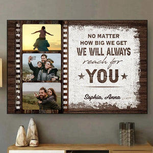 TO US YOU ARE THE WORLD – Custom Photo & Name Canvas Print For Dad, Husband