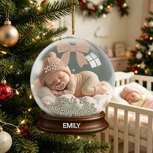 Personalized First Christmas Ornament โ Keepsake For Newborns & Babies
