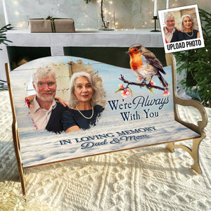 Personalized Photo Memorial Bench Gift - I'm Always With You