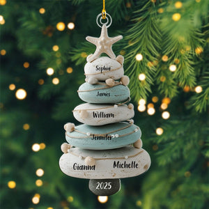 Our Family, Merry Christmas 2025 - Personalized Family Ornament