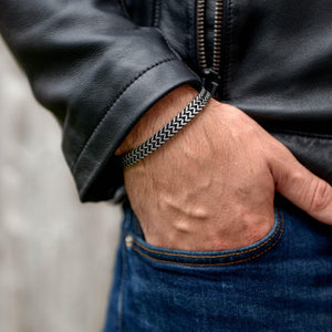 Men's Personalised Stainless Steel Bracelet Gift For Dad, Son, Husband