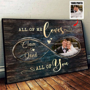 Personalized Valentines Day Photo Gift, God Knew My Heart Needed You Custom Canvas Print