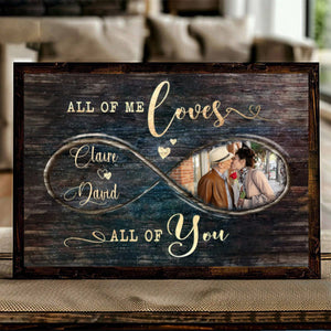 Personalized Valentines Day Photo Gift, God Knew My Heart Needed You Custom Canvas Print