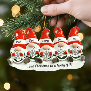 Personalized Christmas Gonk Family or Friends Ornament