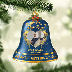 Every Time A Bell Rings - Custom Photo Memorial Personalized Acrylic Ornament