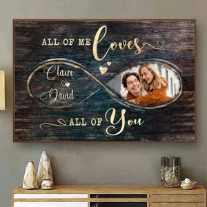 Personalized Valentines Day Photo Gift, God Knew My Heart Needed You Custom Canvas Print