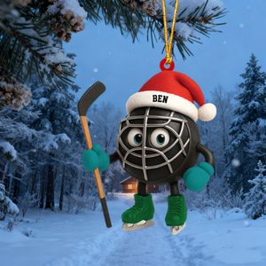 Personalized Hockey Ornament Christmas Gift For Hockey Lovers