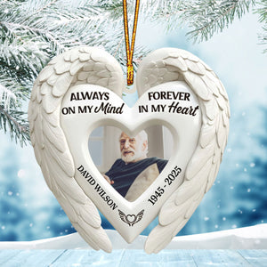 Angel Wings Memorial Personalized Acrylic Ornament