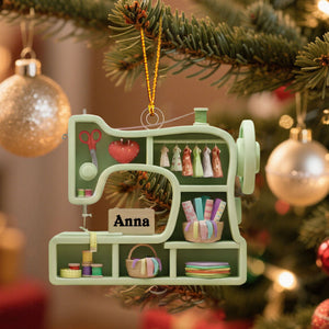 Create A Unique Sewing-Themed Ornament, Personalized Christmas Gift For Crafters