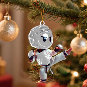 Custom Name Taekwondo Christmas Ornament - Personalized Ornament