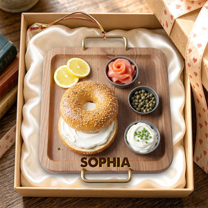 Personalized Bagel & Lox Christmas Ornament โ Funny Bagel Lover Gift, Brunch & Foodie Keepsake