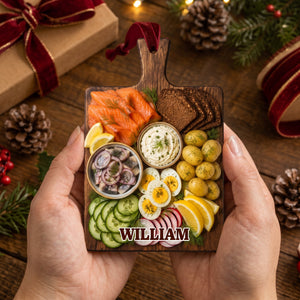 World Cuisine Platter Ornament โ Personalized Christmas Tree Hanging Decoration Gift For Foodie