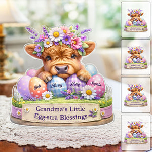 Grandma’s Little Egg-stra Blessings - Personalized Acrylic Plaque