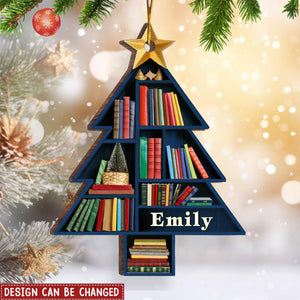 Books Are The Mirrors Of The Soul - Personalized Ornament - Christmas Gift For Book Lovers