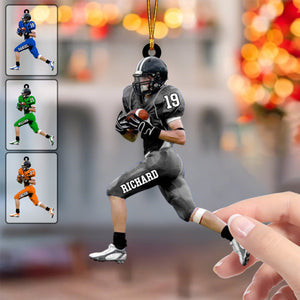 Custom Name Number & Design Personalized American Football Acrylic Ornament