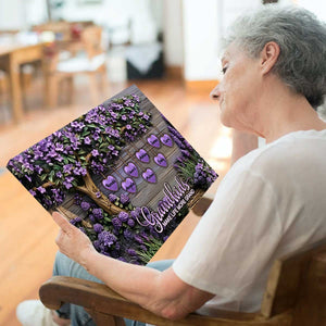 Personalized Grandma Canvas Poster - Celebrate Family Love! 'Grandkids Make Life Grand'