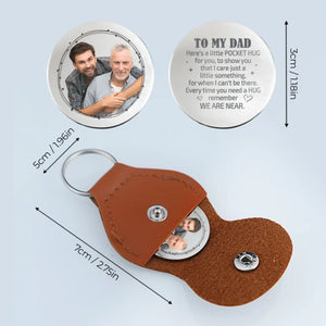 Always By Your Side - Family Personalized Photo Pocket Hug Gift For Dad, Grandpa