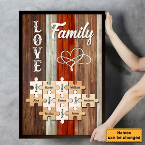 Personalized Family Puzzle Poster