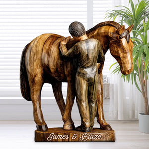 Horse Lovers - Personalized Horse Shaped Acrylic Plaque