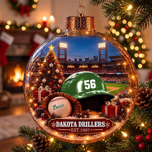 Bring the Ballpark Home —Baseball Christmas Ornament