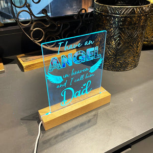 I Have An Angel In Heaven Personalized LED Light