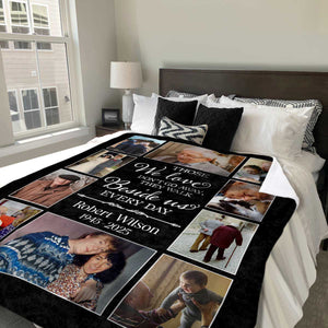Memorial Photo Collage Blanket Personalized, Gifts For Someone Grieving, Those We Love Don T Go Away Blanket