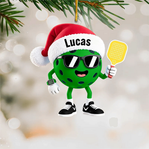 Custom Pickleball Christmas Ornament 2026 โ Personalized Gift For Pickleball Players & Sports Fans