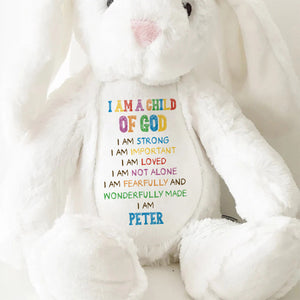 I'm A Good Child - Personalized Easter Bunny Plush Gift For Kids