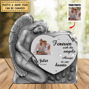 Personalized Angel Heart Memorial Acrylic Plaque