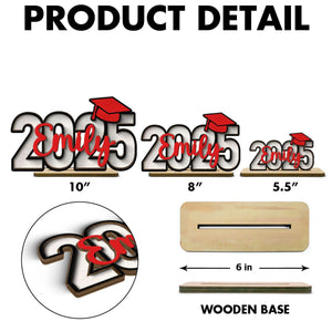 2025 Graduation Senior Personalized 2-Layer Standing Wooden Plaque