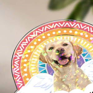 I'll Meet You At The Rainbow Bridge - Personalized Acrylic Photo Plaque Gift For Pet Lover