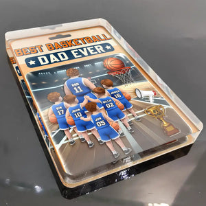 Best Basketball Dad Ever - Personalized Shaped Acrylic Plaque