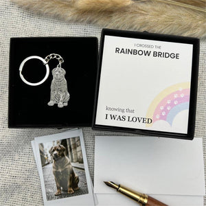 Personalized The Rainbow Bridge Life - Like Photo Keychain
