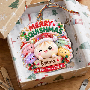 Merry Little Dumplings โ Personalized Christmas Ornament