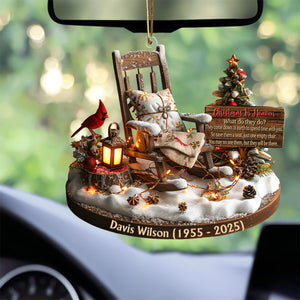 Christmas In Heaven - Personalized Memorial Custom Shaped Acrylic Ornament