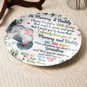 Our Adventures Are About To Start - Personalized Ceramic Plate