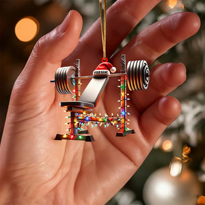 Custom Name Gym Personalized Acrylic Ornament Gymnastics Christmas Gift