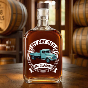 This Is How I Roll - Personalized Photo Classic Car Whiskey Bottle
