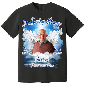 Custom Photo In Loving Memory - Memorial Personalized T shirt