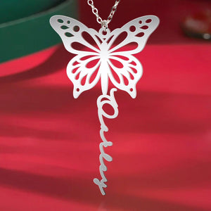 As I Sit In Heaven I Watch You Every Day - Personalized Photo Name Necklace