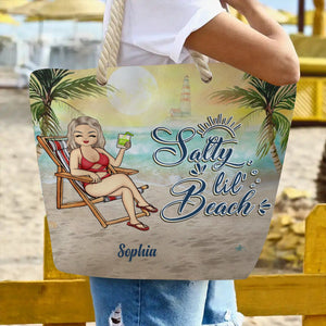 Personalized Beach Bag Enjoyed Summer - Beach Lovin' Girl