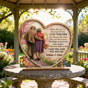Love Looks Good On Us - Personalized Wooden Plaque Gifts For Husband And Wife