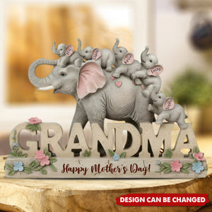 We Love You - Personalized Mother Custom Shaped Acrylic Plaque