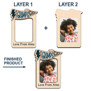 Custom Photo Dad Visor Clip - Personalized 'Best Dad Ever' Car Gift for Him