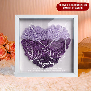Personalized I Love You Forever & Always - Couple Flower Shadow Box