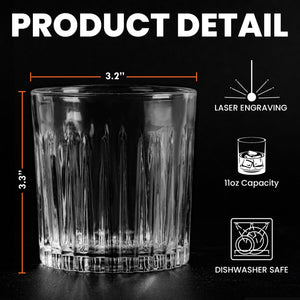 From Your Favorite Unemployed Freeloader Dog Dad - Personalized Whiskey Glass