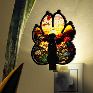 Dog Loss - Personalized Wood And Acrylic Night Light