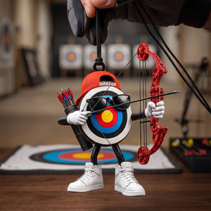 Custom Archery Hanging Ornament – Personalized Gift For Archers & Bowhunters